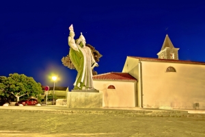 The statue of Gregory of Nin in Nin